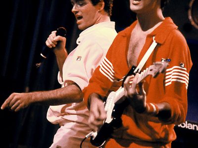 HK7H2X Wham - George Michael and Andrew Ridgeley performing live at the Hammersmsith Odeonn in London UK - 27 Oct 1983.  Photo credit: Tony Mottram/IconicPix  Where: London, United Kingdom When: 27 Oct 1983 Credit: Tony Mottram //IconicPix/WENN.com  **Only available for publication in UK, USA, Germany**